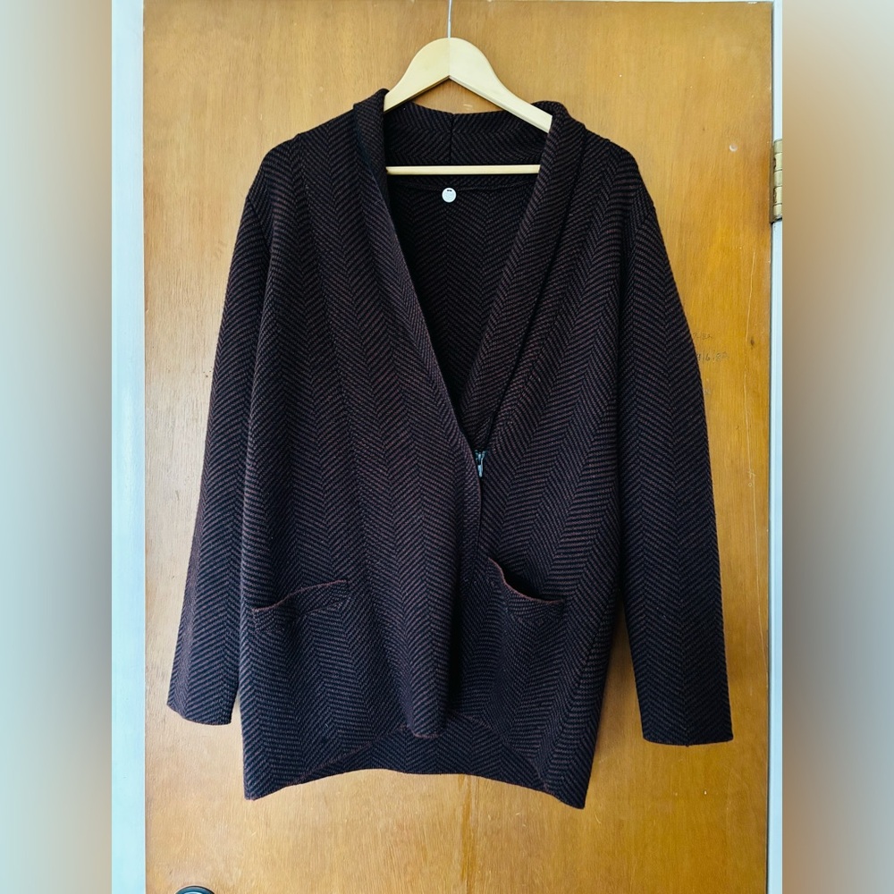 100% merino wool Margaret O’Leary jacket in herringbone